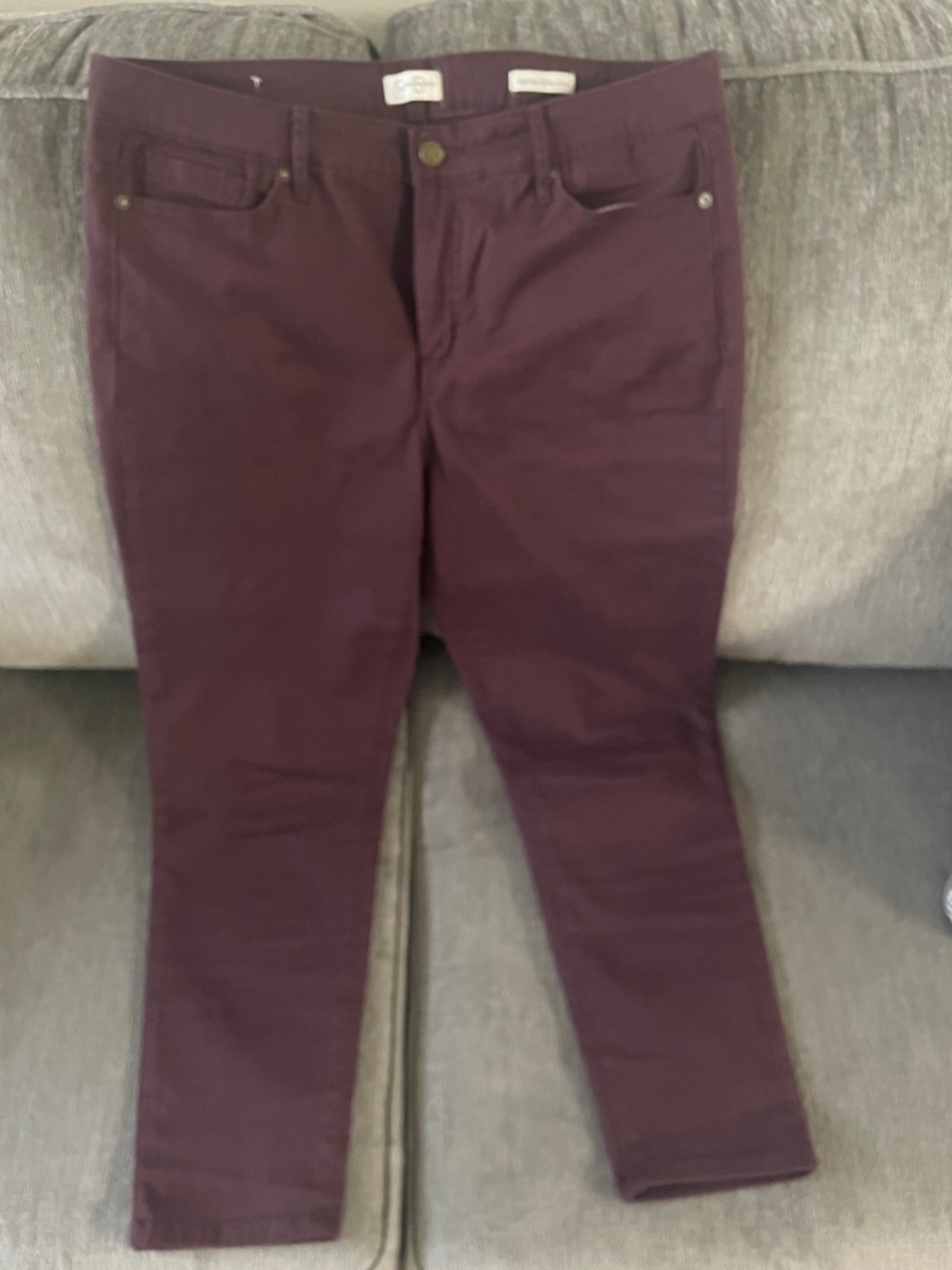 Jessica Simpson Burgundy Ankle Pants